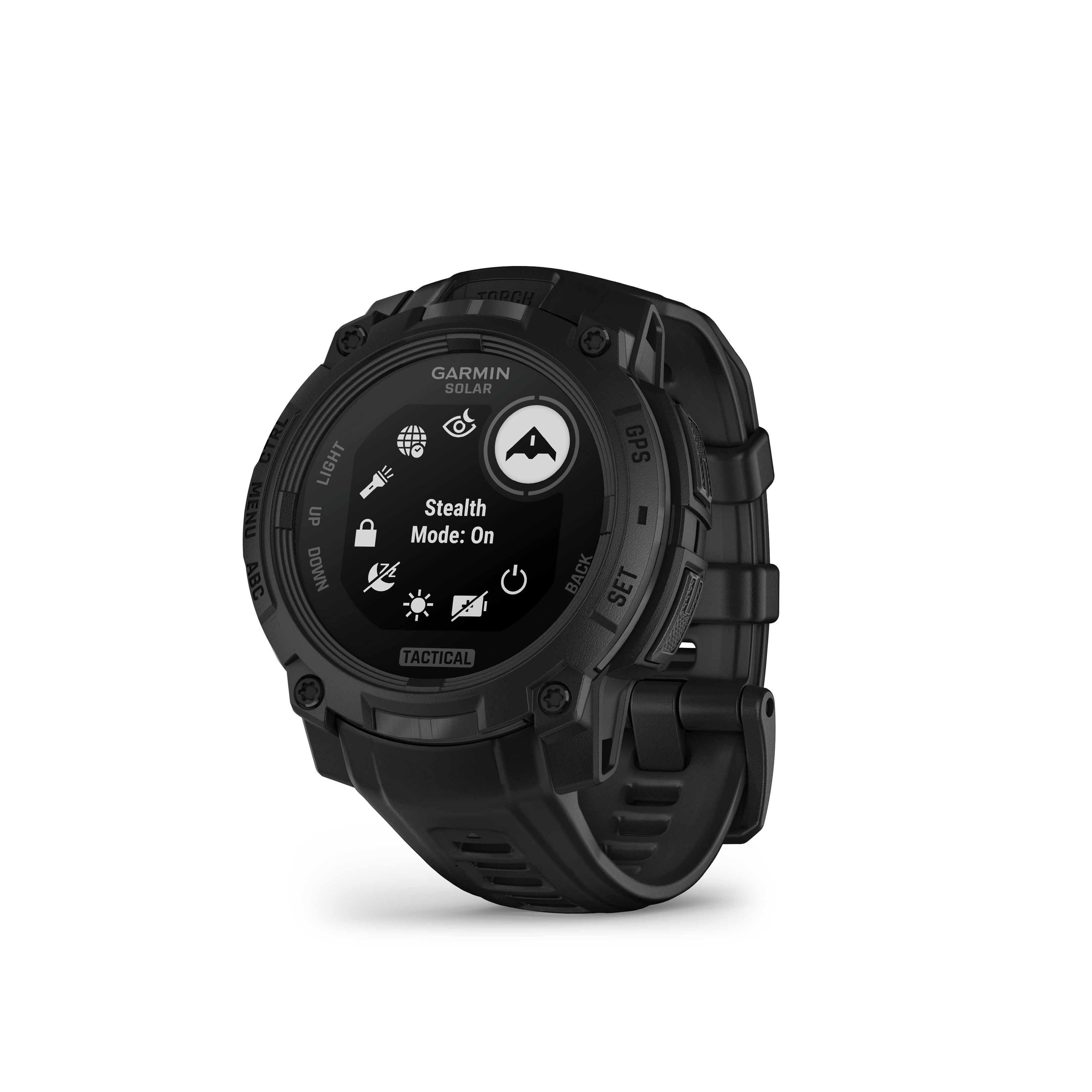 Garmin Instinct® 3 – 50 mm, Solar, Tactical Edition Black with Black Band GARMIN
